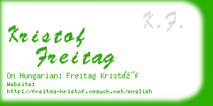 kristof freitag business card